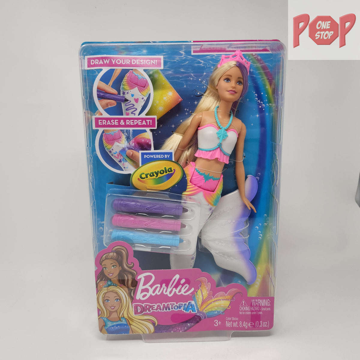 Barbie Dreamtopia Crayola Color Magic Mermaid Pop One Stop