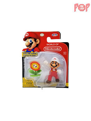 World of Nintendo - Fire Mario 3" Action Figure with Fire Flower