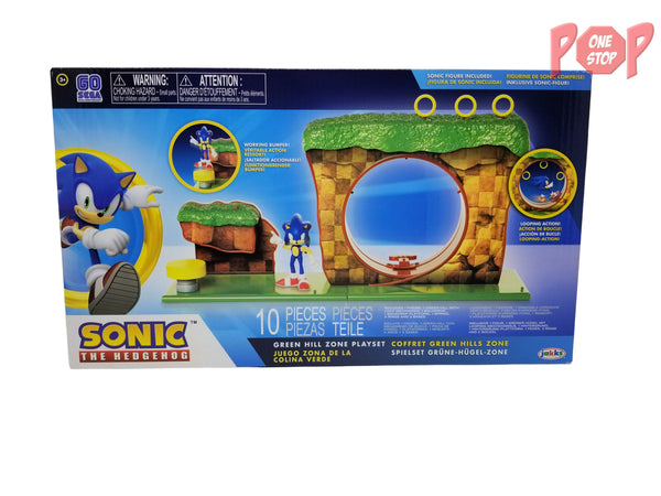  Sonic The Hedgehog Green Hill Zone Playset with 2.5